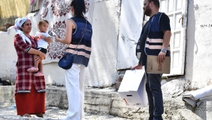 Yangın bölgesinde kapılar tek tek çalındı