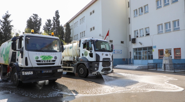 Buca Belediyesi'nden okullarda temizlik seferberliği