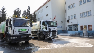 Buca Belediyesi'nden okullarda temizlik seferberliği