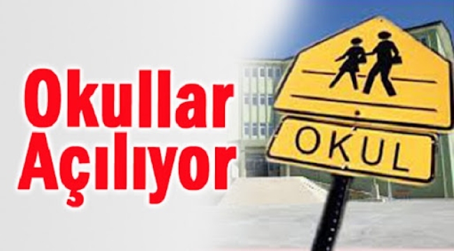 Okullar açılıyor