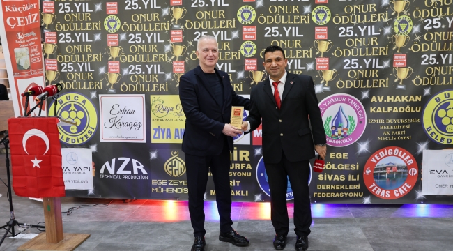 BUCA İLÇE SAĞLIK MÜDÜRÜ DR.MURAT KÖKSAL 25. YIL ONUR ÖDÜLLERİ PROGRAMINA KATILDI