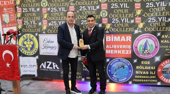 ERCAN GEÇGEL 25. YIL ONUR ÖDÜLLERİ PROGRAMINA KATILDI