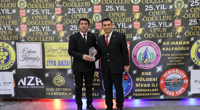 SEDAT ERŞAHİN 25. YIL ONUR ÖDÜLLERİ PROGRAMINA KATILDI