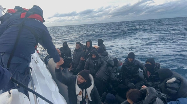 Bodrum açıklarında 19 düzensiz göçmen yakalandı
