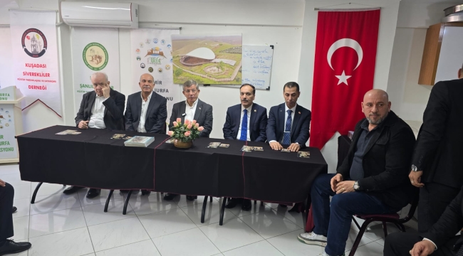DAVUTOĞLU'NDAN İZMİR ŞANLIURFA FEDERASYONUNA ZİYARET