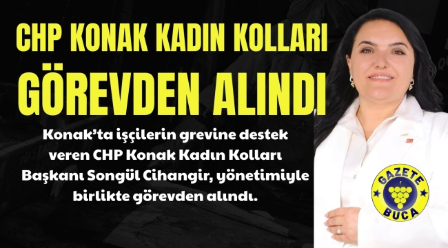 CHP KONAK KADIN KOLLARI PARTİSİ TARAFINDAN GÖREVDEN ALINDI