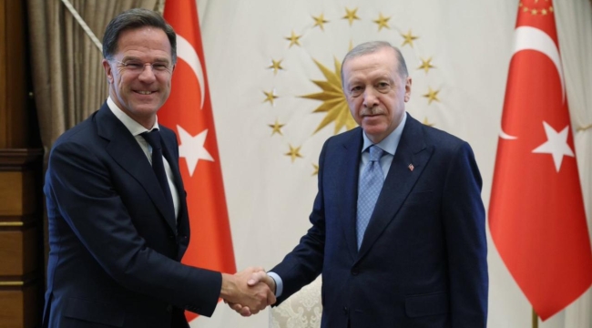 Cumhurbaşkanı Erdoğan, Mark Rutte'yi kabul etti