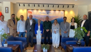 Ege Bölgesi İş İnsanları Federasyonundan Güzelbahçe Belediyesine Ziyaret