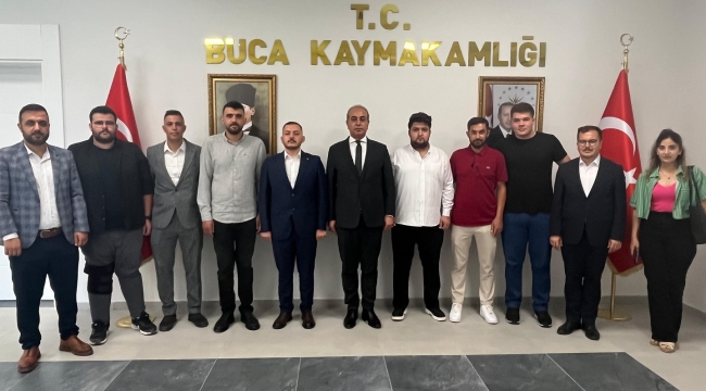 TÜGVA BUCA YÖNETİMİNDEN KAYMAKAM GÜRBÜZ'E ZİYARET