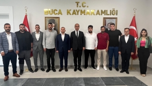TÜGVA BUCA YÖNETİMİNDEN KAYMAKAM GÜRBÜZ'E ZİYARET