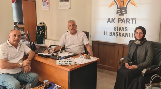 Arif Güneyli'den Ak Parti Sivas İl Başkanlığı'na Ziyaret