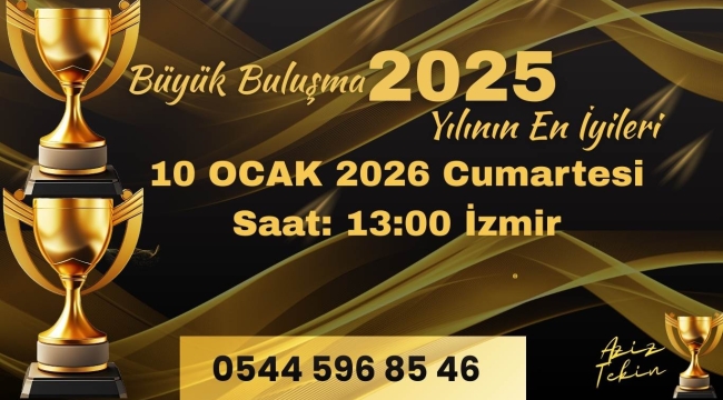 2025'in En İyileri, İzmir'de Görkemli Bir Törenle Taçlanacak