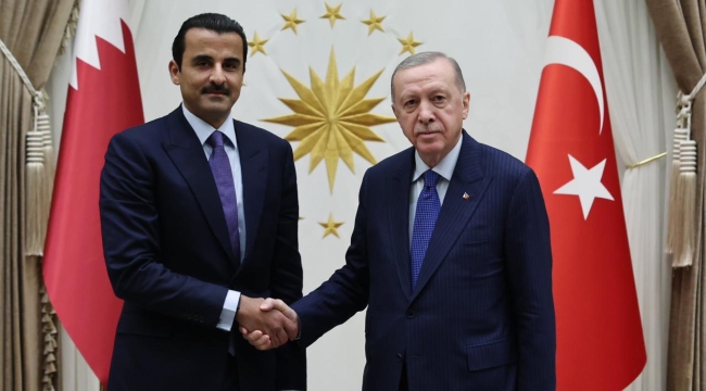 Cumhurbaşkanı Erdoğan, Katar Emiri Al Sani ile görüştü