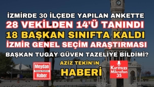 İZMİR KAMUOYU ARAŞTIRMASI SONUÇLANDI İŞTE O DETAYLAR