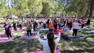 Bucalı kadınlar baharı sporla karşıladı